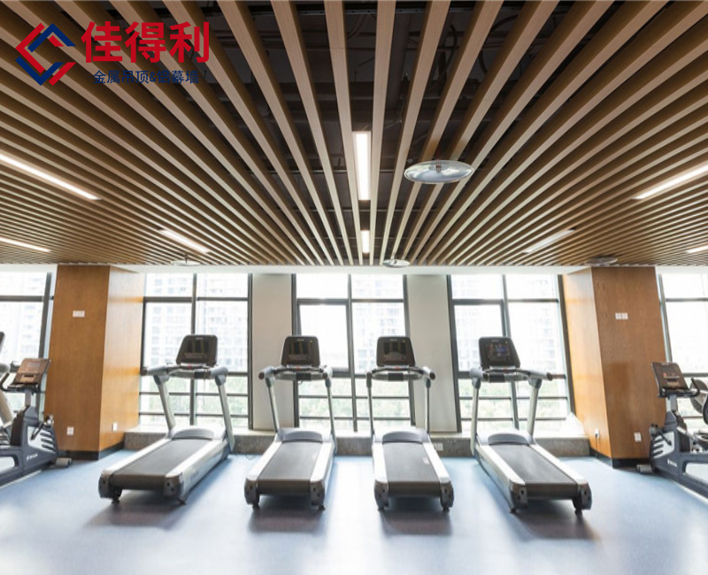 鋁方通吊頂天花木紋