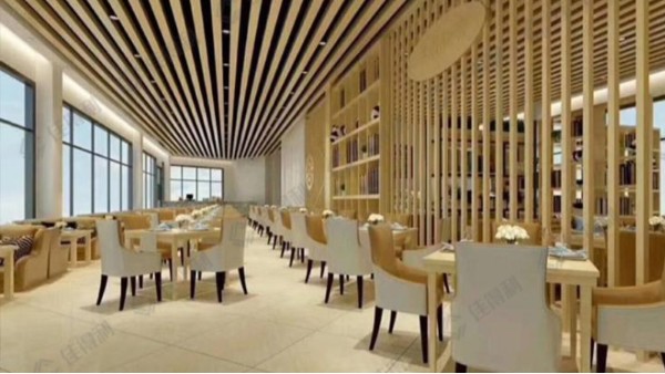 超市天花使用鋁方通吊頂施工安裝工期縮短10%時(shí)間的方法